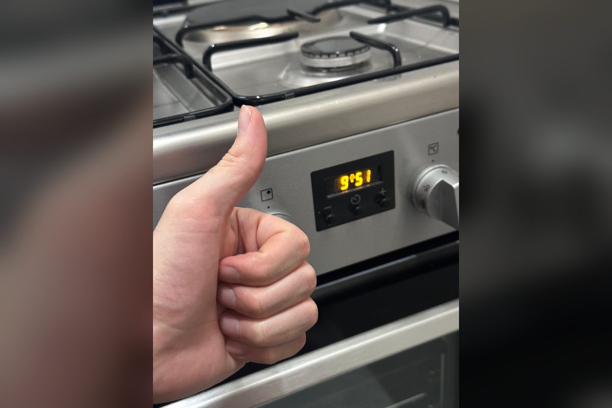 Gas range working again after a repair by Washer Repair Anaheim, CA