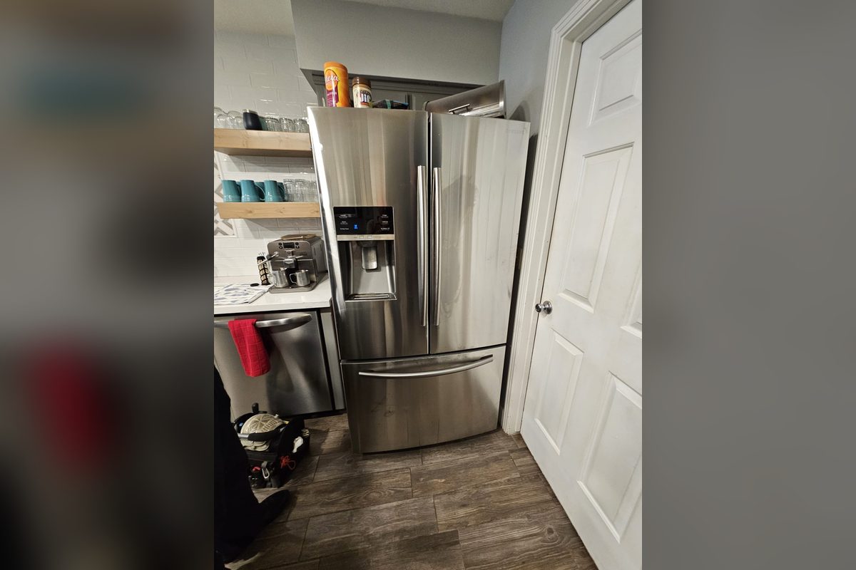 Samsung French-door refrigerator at a repair call by Washer Repair Anaheim, CA