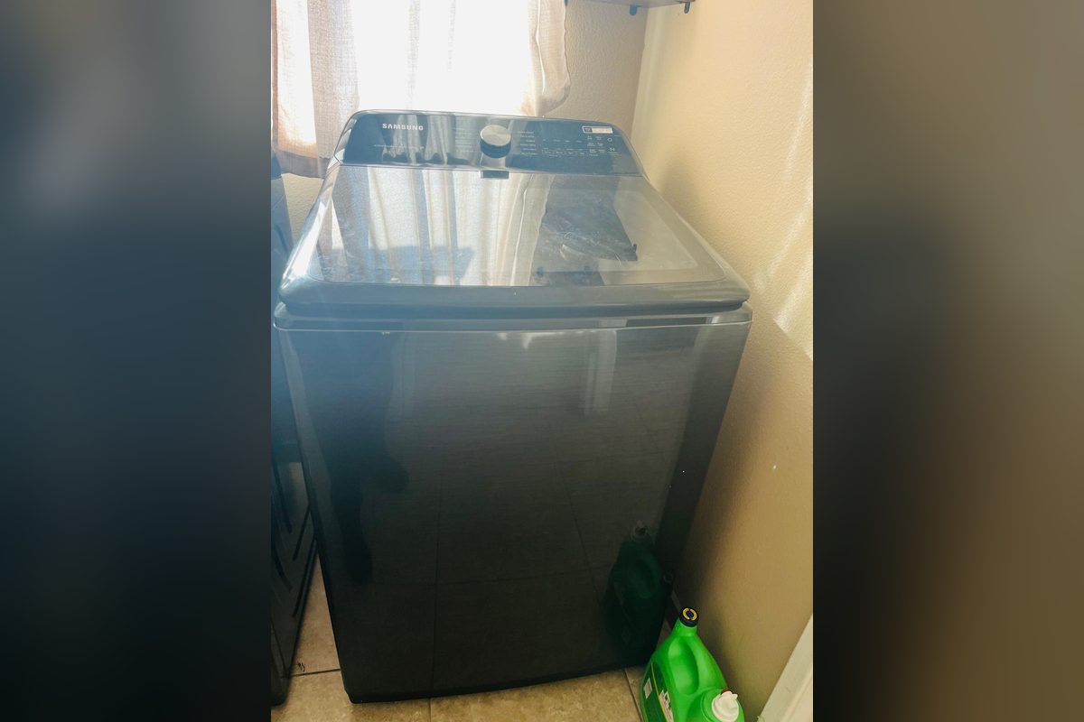 Samsung top-load washer at a repair call by Washer Repair Anaheim, CA